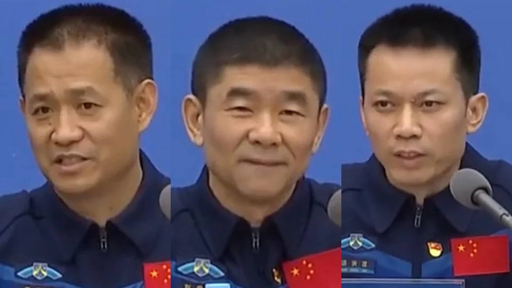 神舟十二号乘组聂海胜、刘伯明、汤洪波
